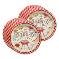 Birthday Galore Baby-Q Baby Shower Party Tableware Kit For 16 Guests