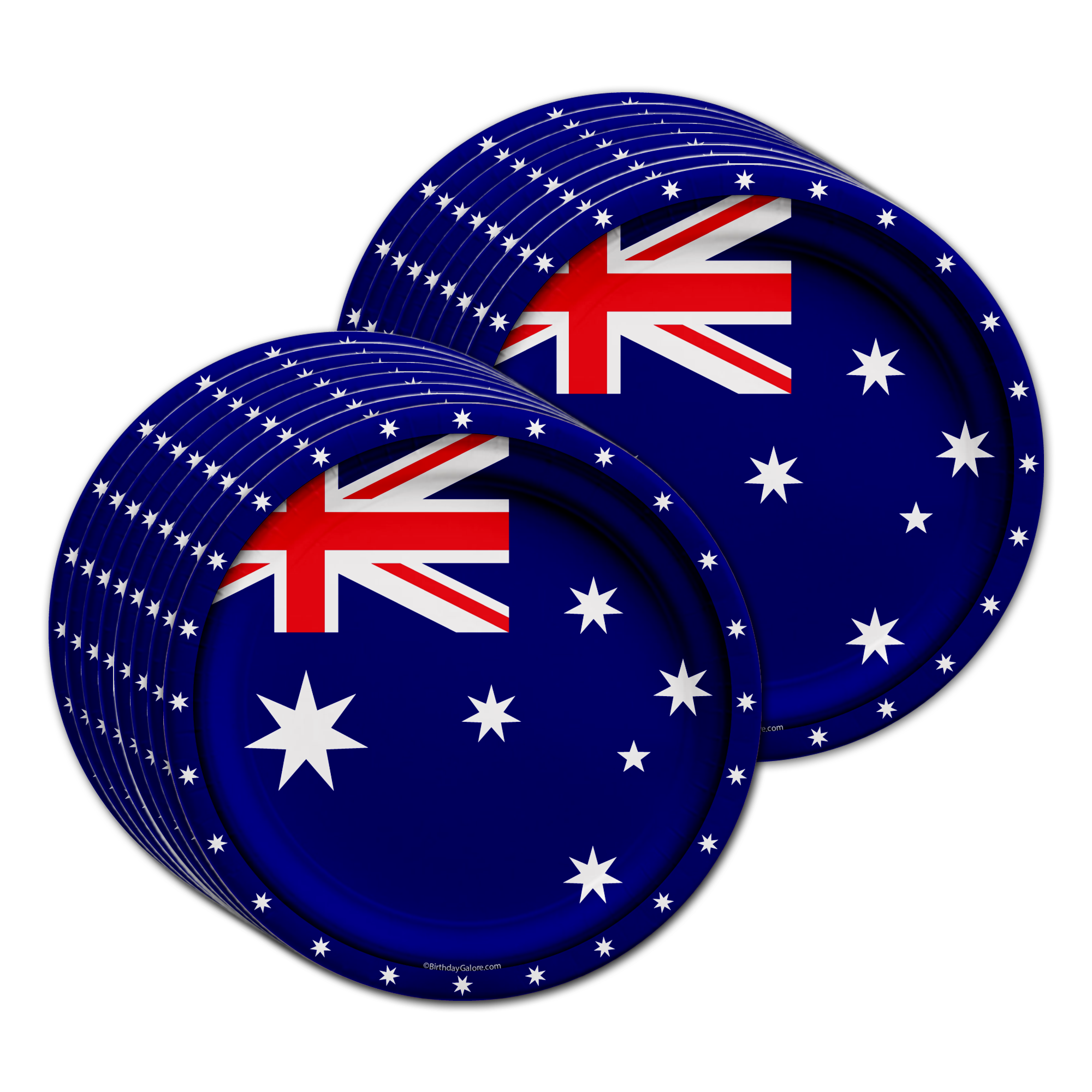 Australian Flag Birthday Party Tableware Kit For 16 Guests