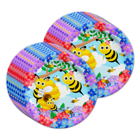 Bee Birthday Party Tableware Kit For 16 Guests - BirthdayGalore.com