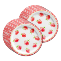 Strawberry Birthday Party Tableware Kit For 16 Guests