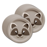 Raccoon Birthday Party Tableware Kit For 16 Guests