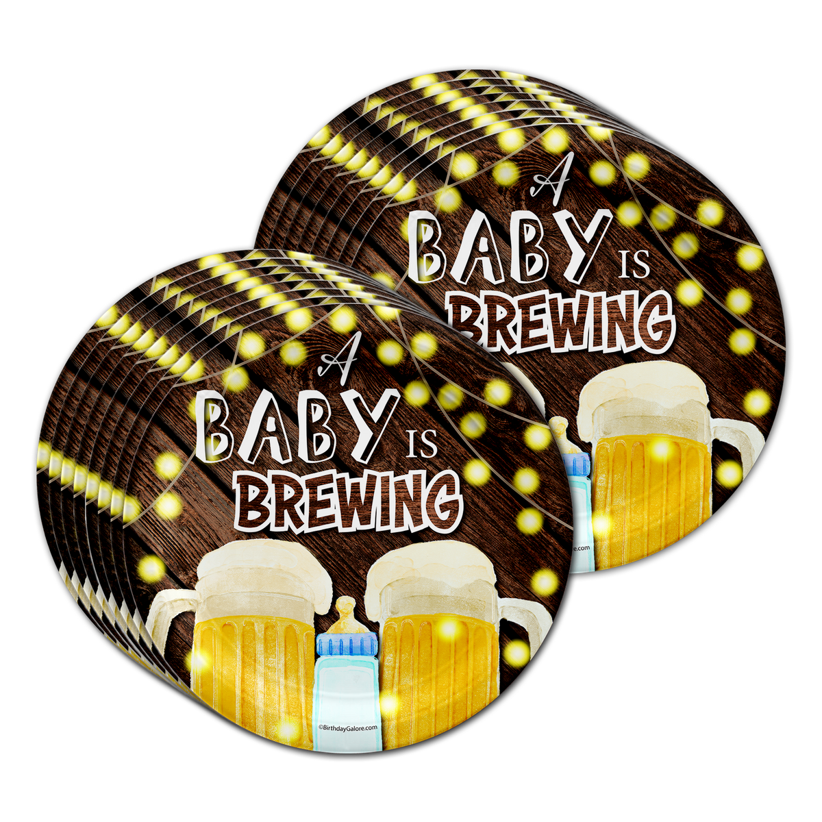 Birthday Galore a Baby is Brewing Baby Shower Party Tableware Kit For 16 Guests