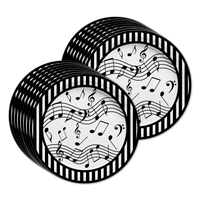Classic Music Notes Birthday Party Tableware Kit For 16 Guests - BirthdayGalore.com