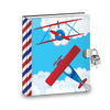 Gift Idea: Airplane Kids Diary With Lock - BirthdayGalore.com