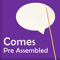 1st Birthday Pink & Gold Photo Booth Props 20pcs Assembled - BirthdayGalore.com