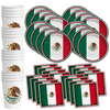 Mexican Flag Birthday Party Tableware Kit For 16 Guests