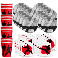Karate Birthday Party Tableware Kit For 16 Guests