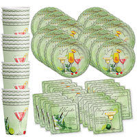 Classy Cocktails Birthday Party Tableware Kit For 16 Guests