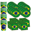 Brazilian Flag Birthday Party Tableware Kit
