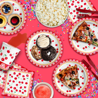 Cherry Birthday Party Tableware Kit For 16 Guests