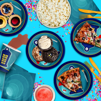 Time Traveler Party Tableware Kit For 16 Guests - BirthdayGalore.com