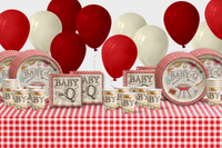 Birthday Galore Baby-Q Baby Shower Party Tableware Kit For 16 Guests