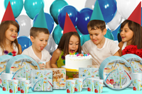 Little Fisherman Fishing Birthday Party Tableware Kit For 16 Guests