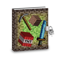 Gift Idea: Pixel Mining Kids Diary With Lock - BirthdayGalore.com