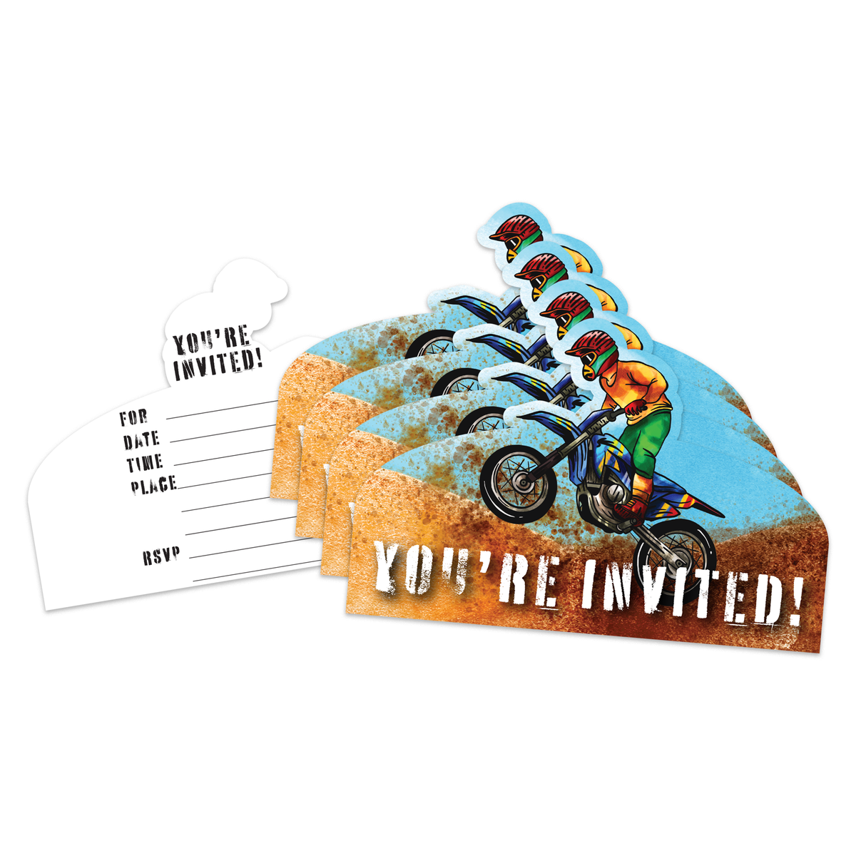 Dirtbike Birthday Party Invitations