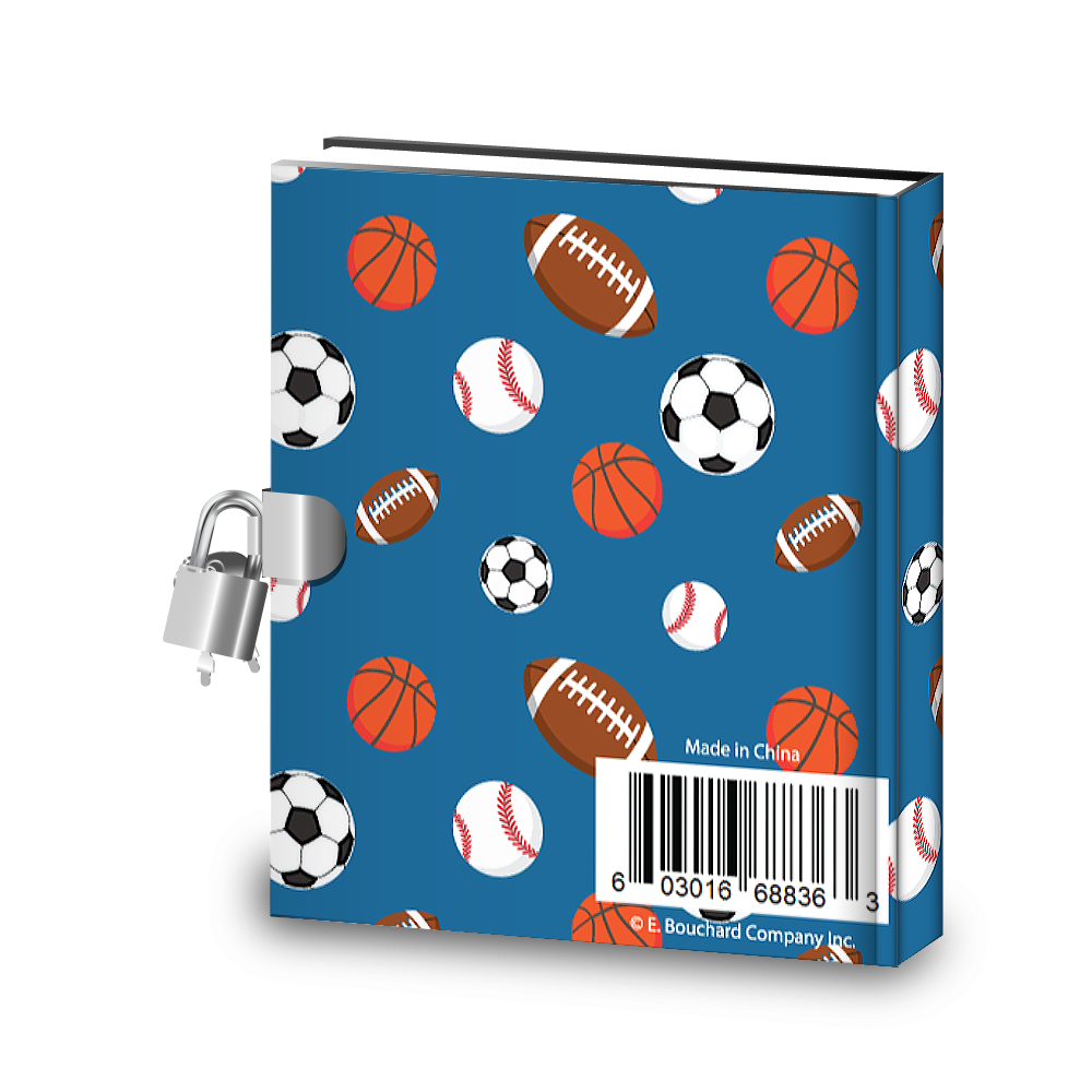 Gift Idea: Sports Kids Diary With Lock - BirthdayGalore.com
