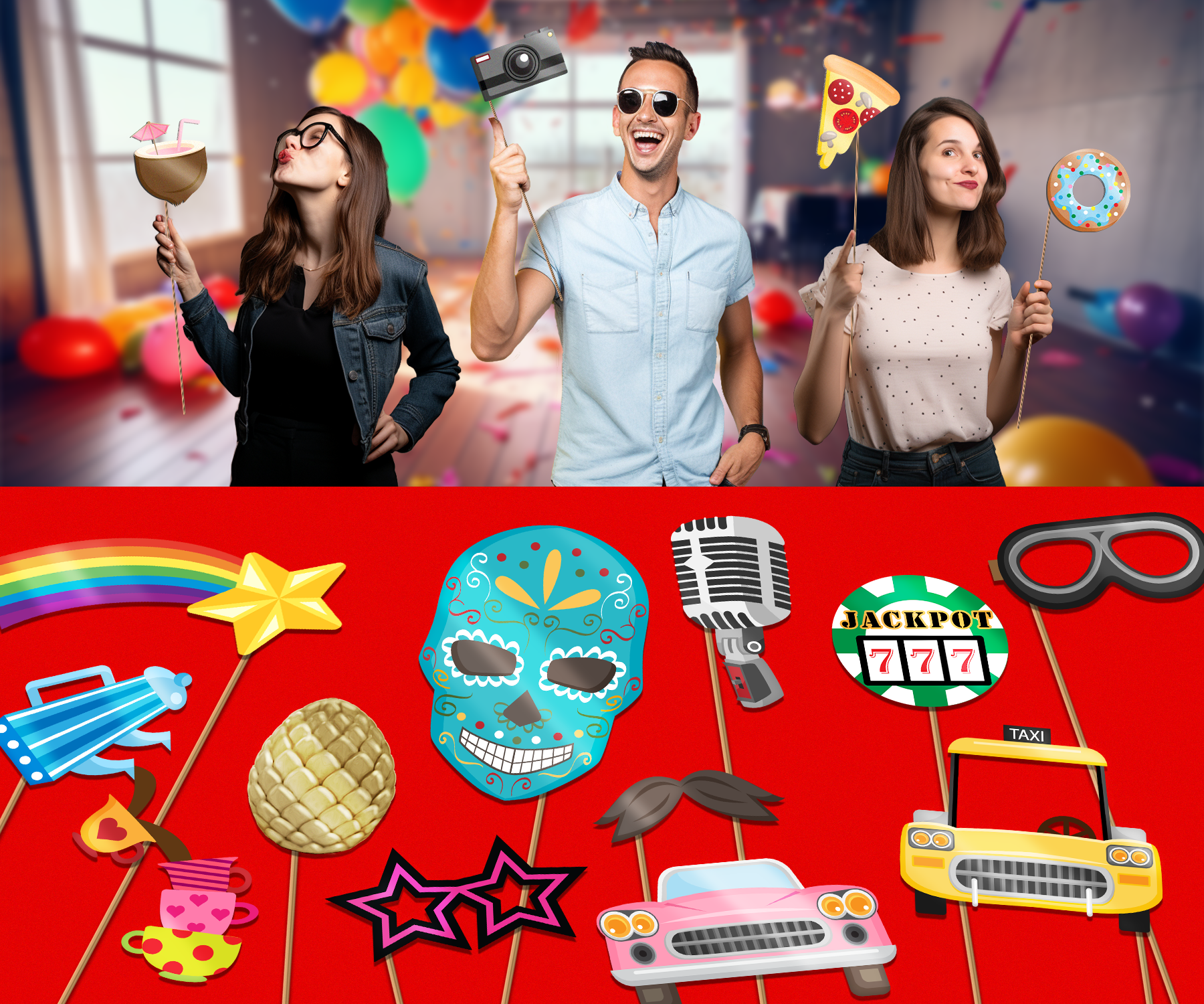 Photo booth discount props shop