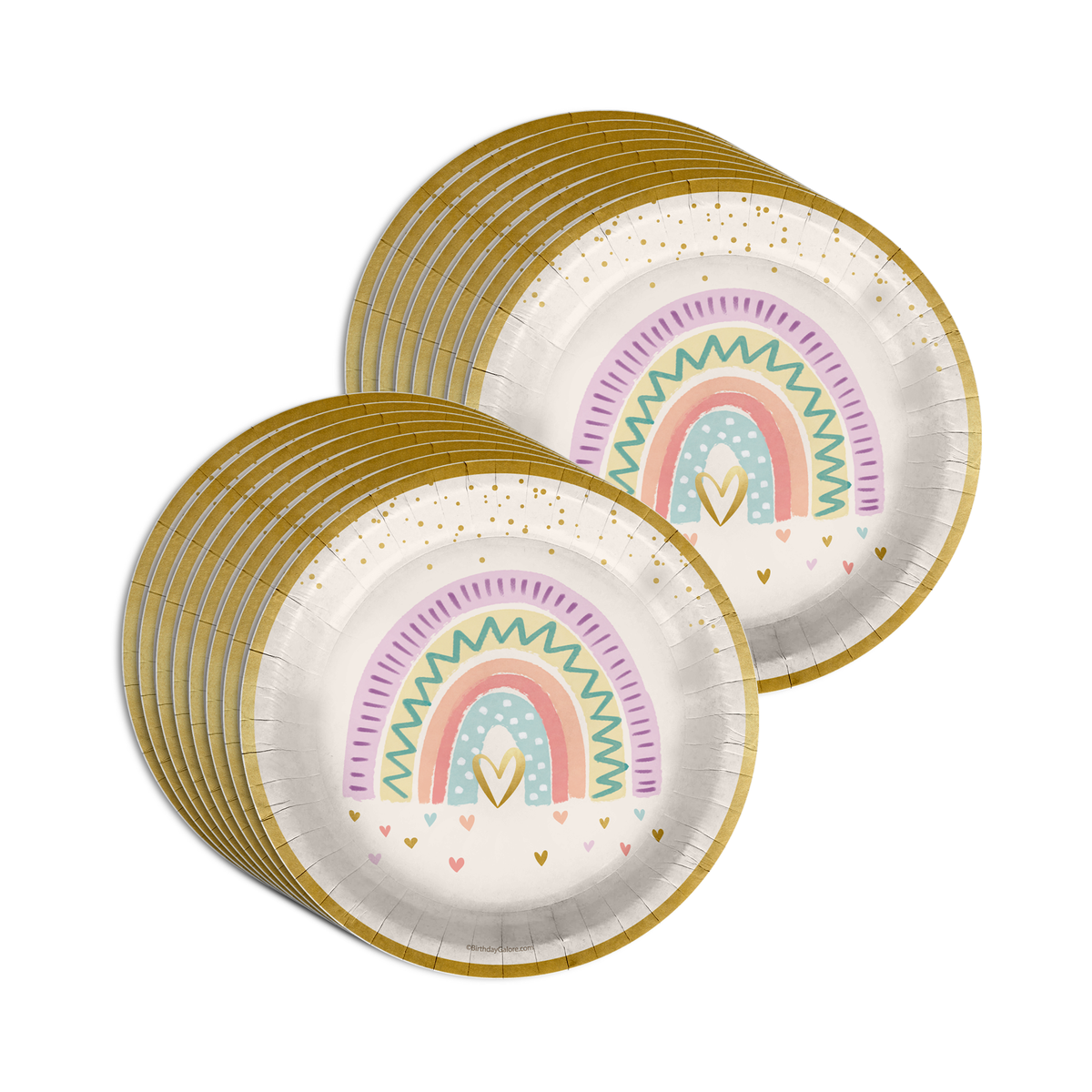Rainbows Birthday Party Tableware Kit For 16 Guests