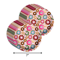 Girls 1st Birthday Party Supplies - Sweet One Donut Birthday Paper Plates - 64 Piece Tableware Set Includes Large 9" Paper Plates Dessert Plates, Cups and Napkins Kit for 16