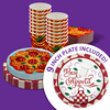 Spaghetti and Meatballs Birthday Party Tableware Kit For 16 Guests 64 Piece