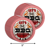 Let's Bar-B-Q Birthday Party Tableware Kit For 16 Guests 64 Piece