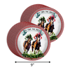 Off Two the Races Derby Day 2nd Birthday Party Supplies 64 Piece Tableware Set Includes Large 9" Paper Plates Dessert Plates, Cups and Napkins Kit for 16
