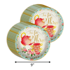 Tea for Three 3rd Birthday Party Supplies 64 Piece Tableware Set Includes Large 9" Paper Plates Dessert Plates, Cups and Napkins Kit for 16