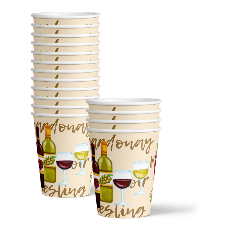 Paint and Sip Bachelorette Party Tableware Kit For 16 Guests 64 Piece