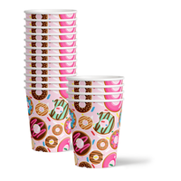 Two Sweet Donut 2nd Birthday Party Tableware Kit For 16 Guests 64 Piece