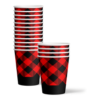 Flannel and Frost Buffalo Plaid Tableware Kit For 16 Guests 64 Piece