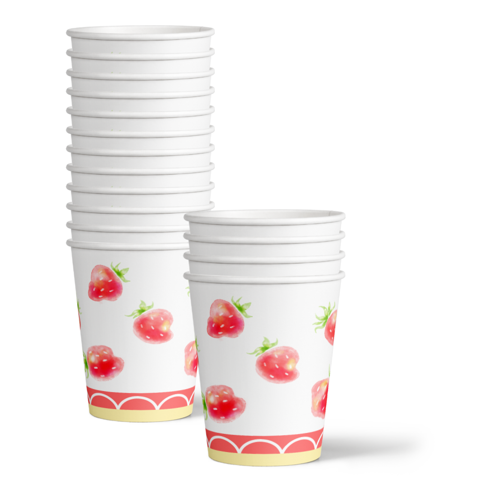 Someone Berry Sweet is on the Way Strawberry Baby Shower Party Supplies 64 Piece Tableware Set Includes Large 9" Paper Plates Dessert Plates, Cups and Napkins Kit for 16