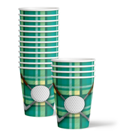 Hole in One Golf 1st Birthday Party Supplies 64 Piece Tableware Set Includes Large 9" Paper Plates Dessert Plates, Cups and Napkins Kit for 16
