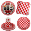 Let's Bar-B-Q Birthday Party Tableware Kit For 16 Guests 64 Piece