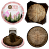 One Happy Camper Girl's 1st Birthday Party Supplies 64 Piece Tableware Set Includes Large 9" Paper Plates Dessert Plates, Cups and Napkins Kit for 16