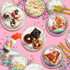 Gold Unicorn Birthday Party Tableware Kit For 16 Guests 64 Piece