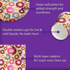Girls 3rd Birthday Party Supplies - Sweet to Be Three Donut Birthday Paper Plates - 64 Piece Tableware Set Includes Large 9" Paper Plates Dessert Plates, Cups and Napkins Kit for 16