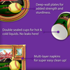 Softball 8th Birthday Party Supplies 64 Piece Tableware Set Includes Large 9" Paper Plates Dessert Plates, Cups and Napkins Kit for 16