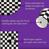 Two Fast Too Handle Checkered Flag 2nd Birthday Party Tableware Kit For 16 Guests 64 Piece