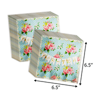 Baby is Brewing Tea Baby Shower Party Supplies 64 Piece Tableware Set Includes Large 9" Paper Plates Dessert Plates, Cups and Napkins Kit for 16