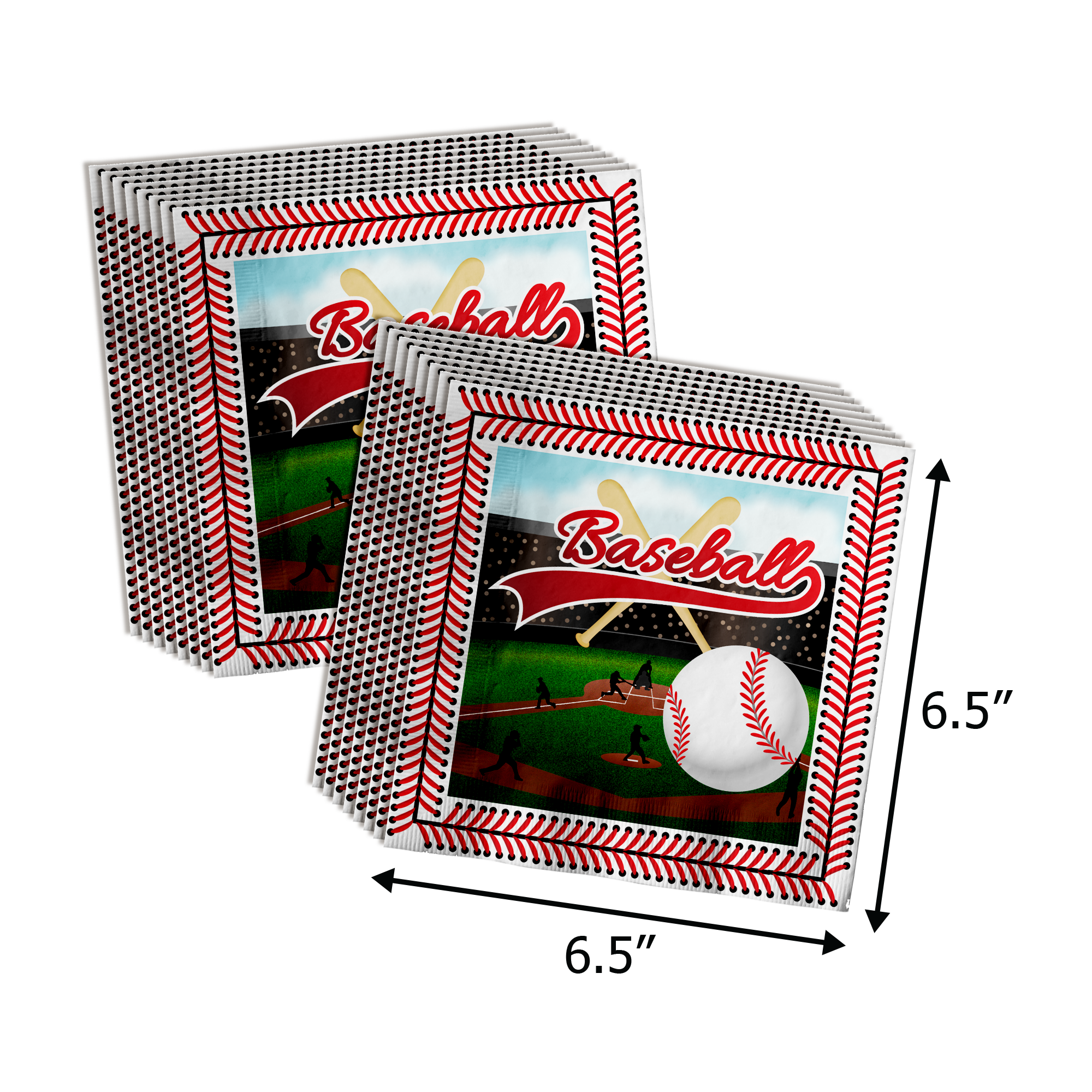 Little Slugger on the Way Baseball Baby Shower Party Supplies 64 Piece Tableware Set Includes Large 9" Paper Plates Dessert Plates, Cups and Napkins Kit for 16