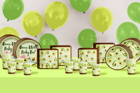 Guac Will Baby Be? Gender Reveal Party Tableware Kit For 16 Guests 64 Piece