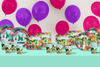 This Party is on Point Llama Birthday Party Tableware Kit For 16 Guests 64 Piece