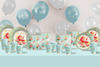 Baby is Brewing Tea Baby Shower Party Supplies 64 Piece Tableware Set Includes Large 9" Paper Plates Dessert Plates, Cups and Napkins Kit for 16