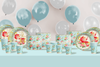 Tea for Three 3rd Birthday Party Supplies 64 Piece Tableware Set Includes Large 9" Paper Plates Dessert Plates, Cups and Napkins Kit for 16