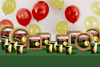 Softball Birthday Party Supplies 64 Piece Tableware Set Includes Large 9" Paper Plates Dessert Plates, Cups and Napkins Kit for 16