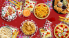 Pizza Birthday Party Tableware Kit For 16 Guests 64 Piece