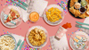 Let's Get Groovy Five is a Vibe Birthday Party Tableware Kit For 16 Guests 64 Piece