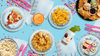 Have Your Cake and Eat it Two Cupcake 2nd Birthay Party Supplies 64 Piece Tableware Set Includes Large 9" Paper Plates Dessert Plates, Cups and Napkins Kit for 16