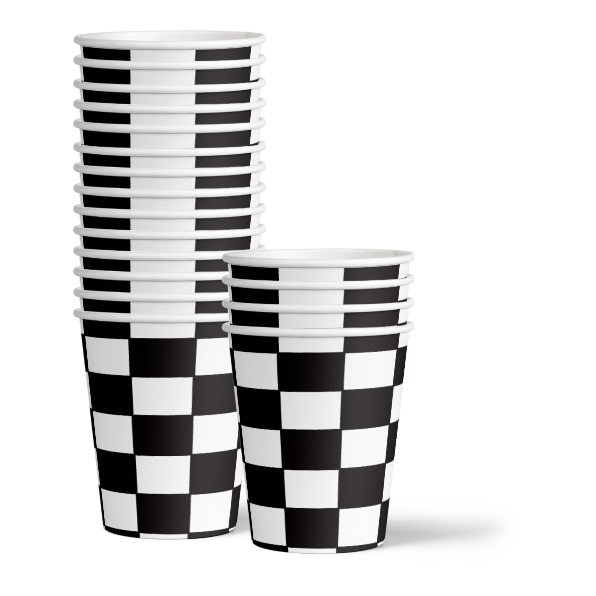 Catch Me I'm Three Checkered Flag Racing 3rd Birthday Party Supplies 64 Piece Tableware Set Includes Large 9" Paper Plates Dessert Plates, Cups and Napkins Kit for 16