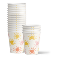 Hello Sunshine Pink Birthday Party Tableware Kit For 16 Guests